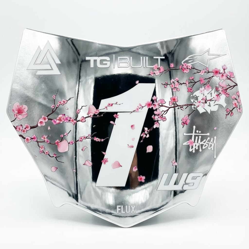 Flux Number Plate (Chrome)