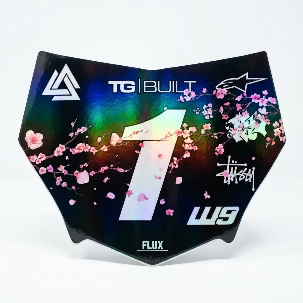 Flux Number Plate (Holographic)